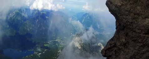 zugspitze rock sky