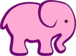 Picture of pink elephant