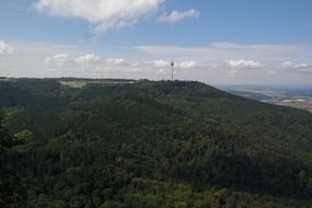 radio tower in plettenberg in the swabian alb