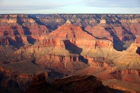 top view of the picturesque scenery of the Grand Canyon