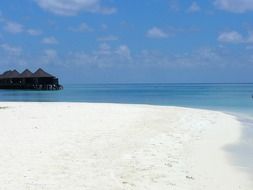 white sand in the Maldives