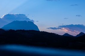 rocks at sunset in Spain