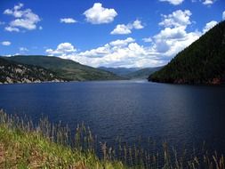 reservoir among the beautiful nature