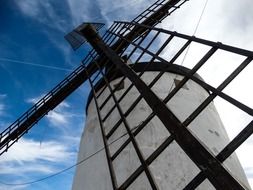 Bottom view of the windmill