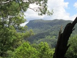 panorama of wild places in the mountains