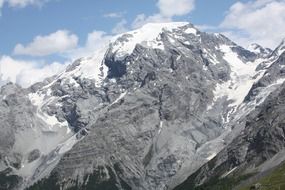 scenic ortler mountain at sunny day, germany, south tyrol