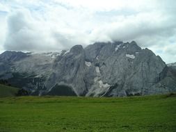 Beautiful stone wall in south tyrol