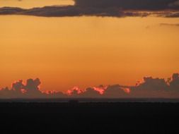 beautiful sky at the evening time