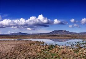 scenic view of a lake near the mountains