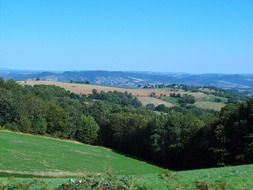 panorama of french countryside