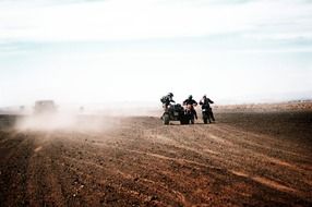 Motocross in the desert