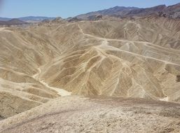 lunar landscape of death valley in US