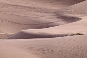 pink sand dunes desert in Utah USA