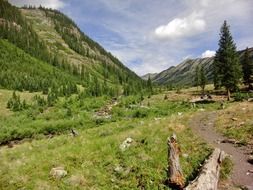 valley in the mountains