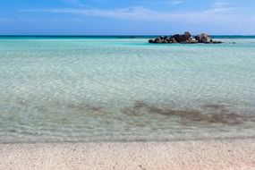 Lagoon with turquoise water