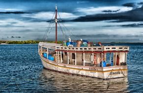 chacacare boat on a water