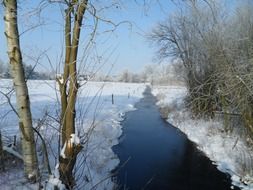 river in winter