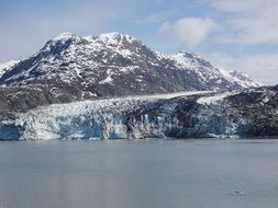 Snowy mountain in Alaska