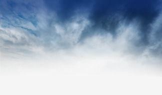 blue fluffy cloudy sky