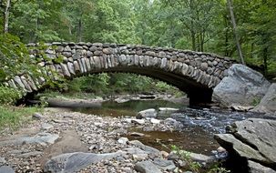 bridge above the stream landscape