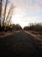 country road in mud