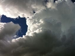 grey clouds in spring