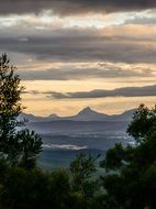 Landscape of mount lindesay