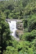 landscape of Indonesian waterfall on Bali