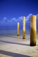 night sky near ocean landscape