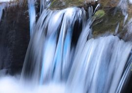 Strength rapids in a forest