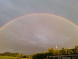 very beautiful rainbow