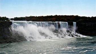 landscape river waterfall