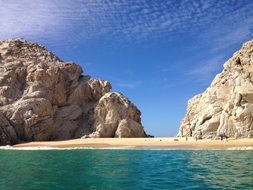 landscape of tropical beach in summer