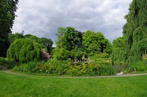 picturesque park at summer, france