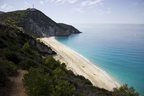 Picturesque coast of greece