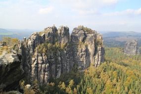 elbe sandstone mountains in Switzerland