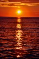 orange gold sunset