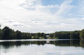 lake with scenic views