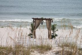 beach wedding decoration