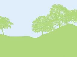 splendiferous tree landscape drawing