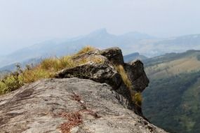 scenic view from cliffs and mountains