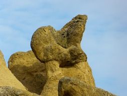 Rock formations in Cappadocia in Turkey