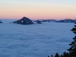white clouds over nidwalden