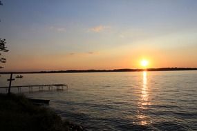 sunset at the lake, Wisconsin