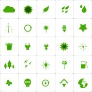 ecology icon as illustrations