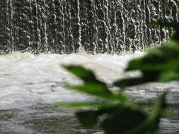 sluice waterfall foam