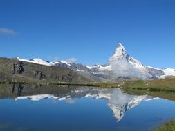 mirror lake in switzerland