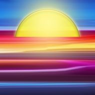 picture with a colorful sunrise