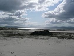 irish sea cloudy landscape