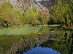 mountain river in the countryside in Spain